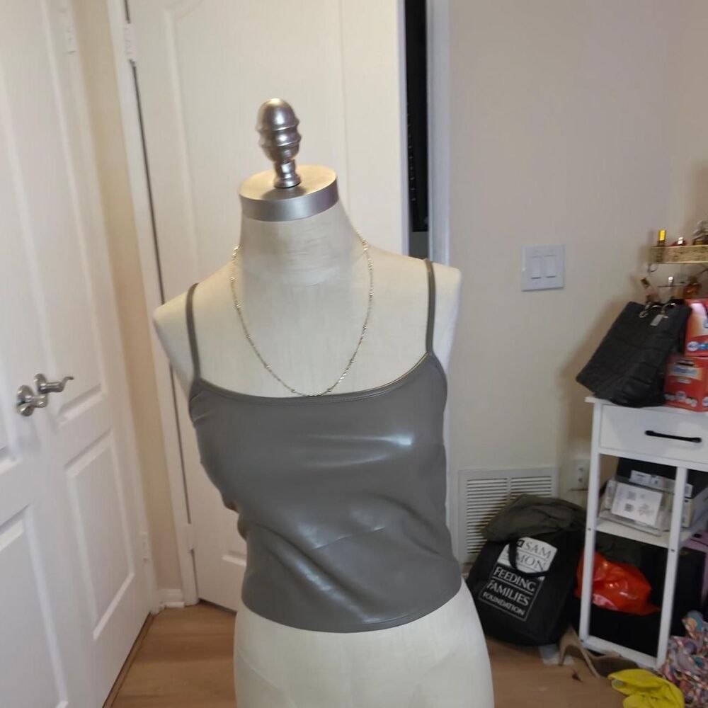 Forever-21 Women's Grey and Brown Vest